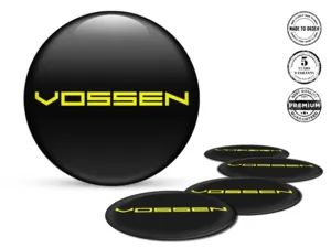 Vossen Domed Emblem Design Resin Wheel Logos